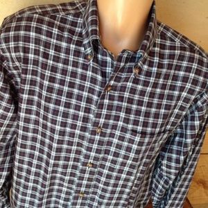 Brooks Brothers 346 Shirt M Stewart Tartan Plaid